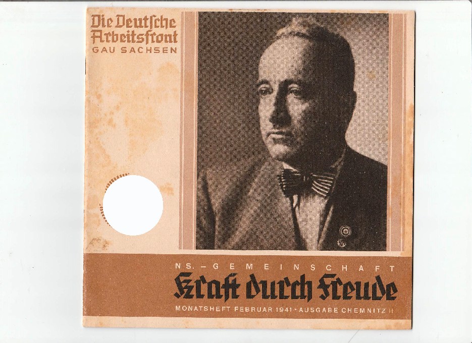 KDF-Monatsheft,Gau Sachsen, Ausgabe Chemnitz Februar 1941